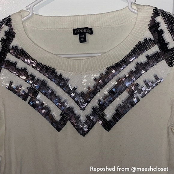 Express Sequin Sweater - Picture 2 of 3